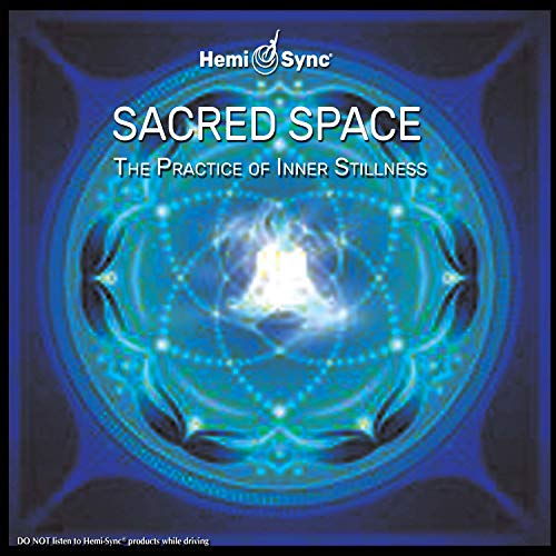 Blue album cover with glowing white figure surrounded by geometric patterns and white text.
