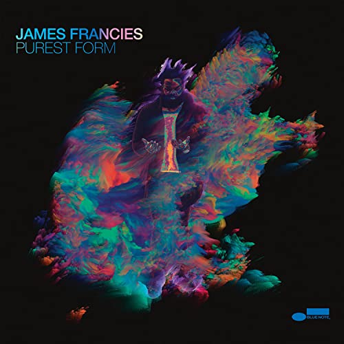 Album cover for James Francies’ “Purest Form” featuring a colorful, blurred figure.