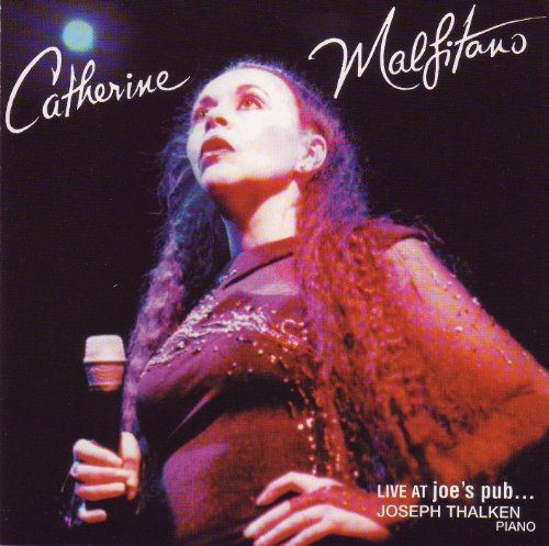 Catherine Malfitano album cover, woman singing into a microphone.