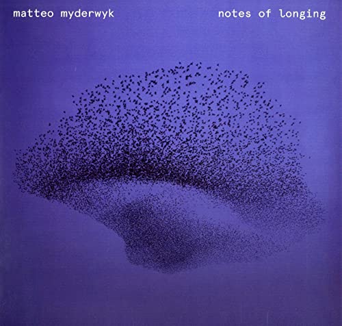 Purple album cover with a flock of birds forming a shape.