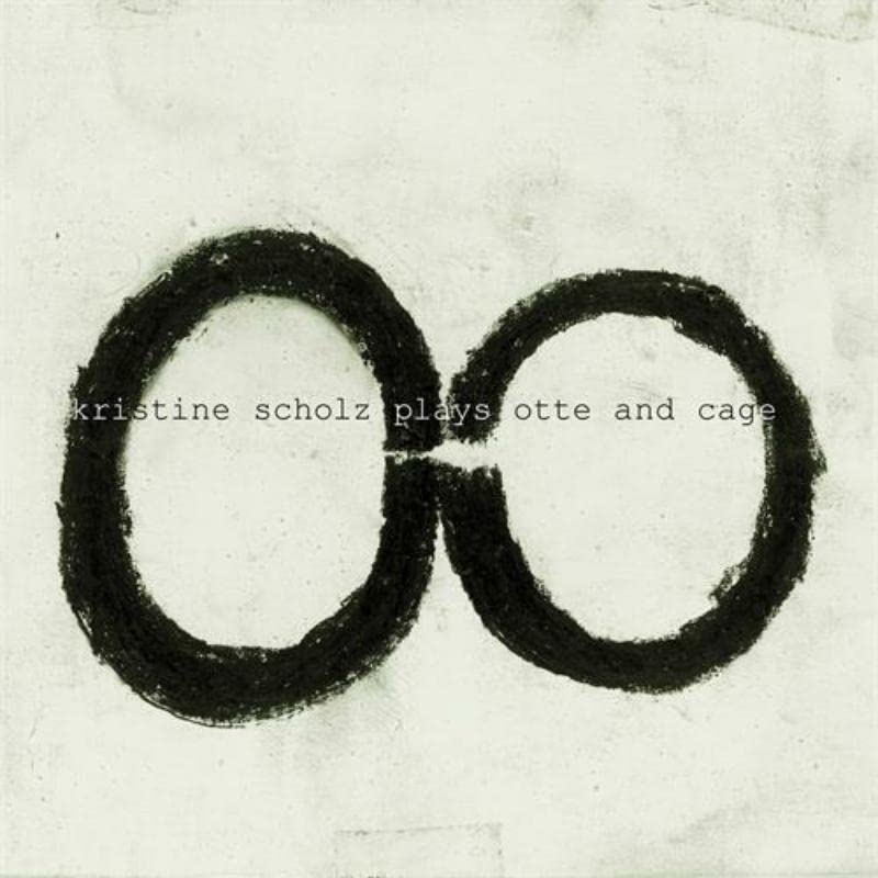 CD cover with black infinity symbol and text: "Kristine Scholz plays Otte & Cage".