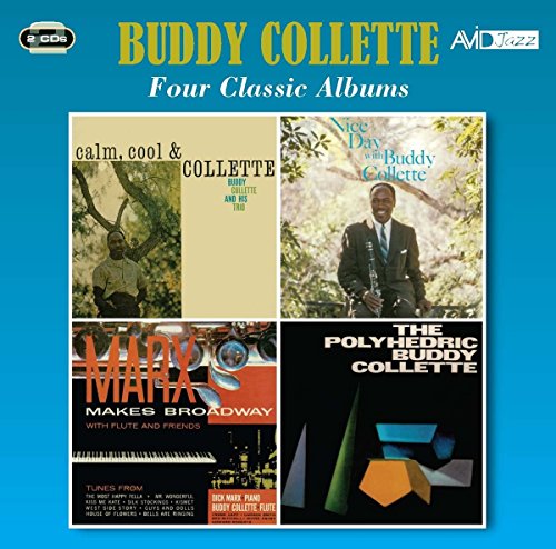 CD cover for Buddy Collette’s four classic jazz albums collection.