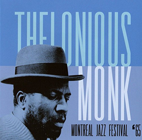 Thelonious Monk album cover: portrait of Monk in a hat, blue background.