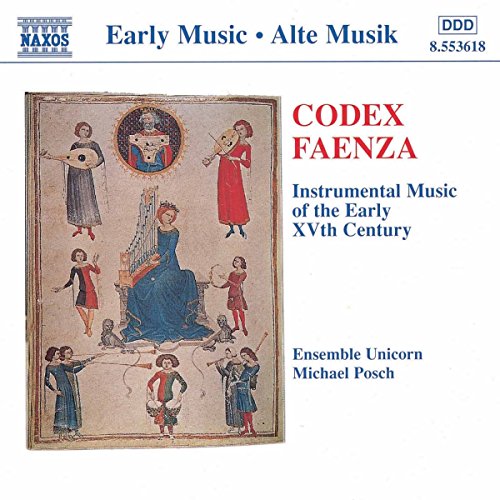 CD cover: Medieval illuminated manuscript depicting musicians, titled "Codex Faenza".