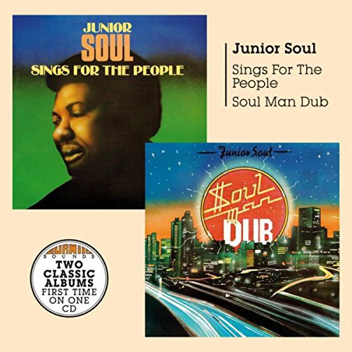 Junior Soul CD cover featuring two album covers on a beige background.