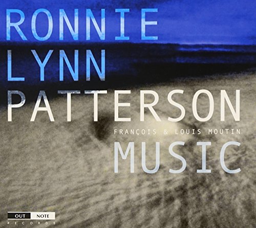 "Album cover with Ronnie Lynn Patterson's name and 'Music' on a sandy beach background."