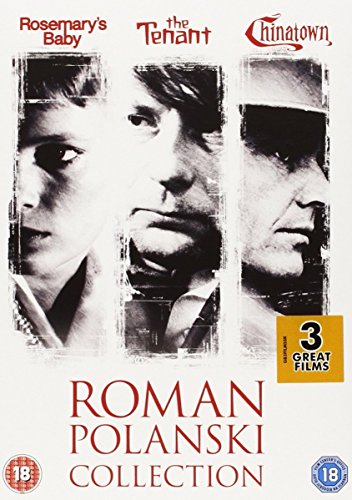 DVD cover for Roman Polanski film collection featuring three faces.