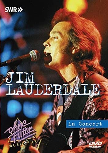 Jim Lauderdale singing into a microphone on a DVD cover.