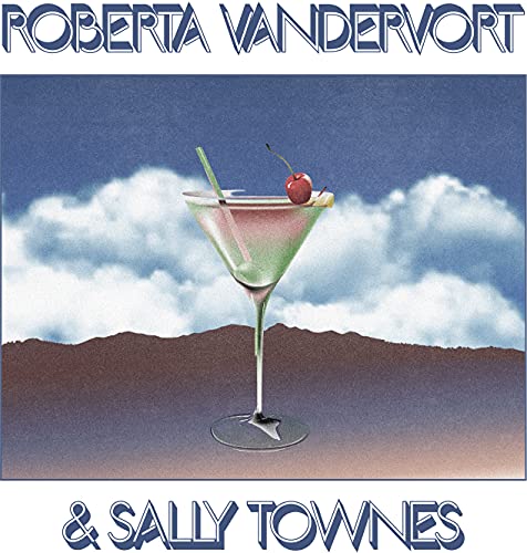 Record album cover featuring a cocktail glass against a blue sky.