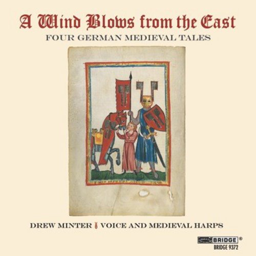 A medieval-style CD cover featuring a knight, lady, and horse illustration.