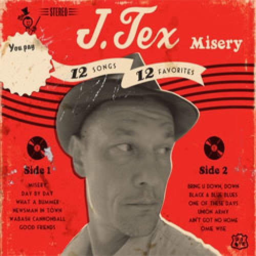 Vintage vinyl record cover featuring a portrait of a man in a hat.