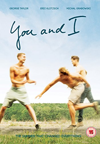 DVD cover featuring three shirtless men running and playing in a grassy field.