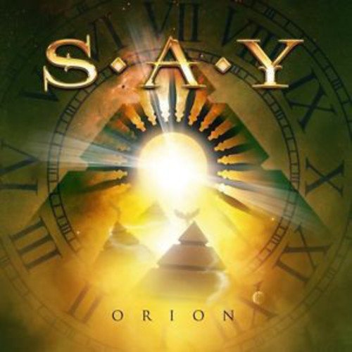 S.a.y. - Orion CD cover with a clock face and bright light.