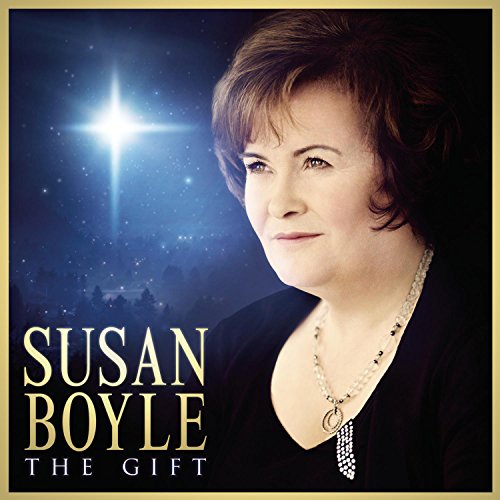 Susan Boyle album cover featuring her portrait with a starry night background.