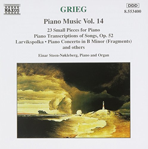 CD cover for Grieg’s Piano Works, Vol. 14 by Steen-Nøkleberg.
