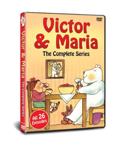DVD case for "Victor & Maria" with cartoon characters on a yellow background.