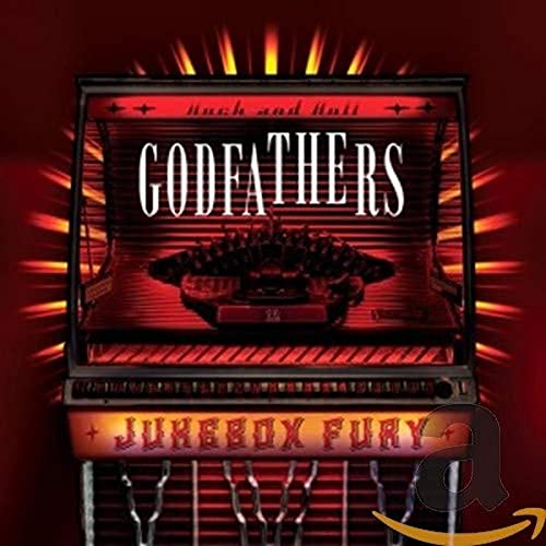 Jukebox with "Godfathers - Jukebox Fury" text and fiery background.