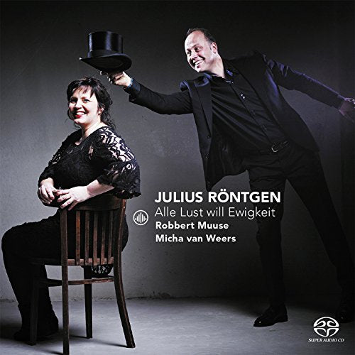 CD case with black cover, titled "Rontgen: Alle Lust Will Ewigkeit" by Muuse Robbert/Micha Van Weers.