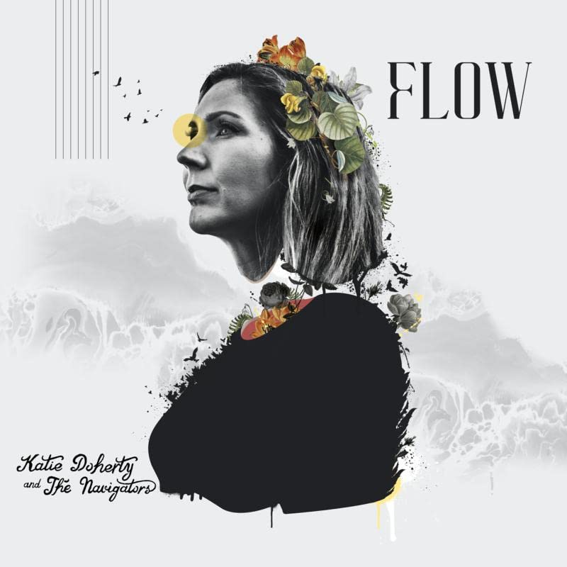 CD cover: woman’s profile with floral crown and abstract bird imagery.