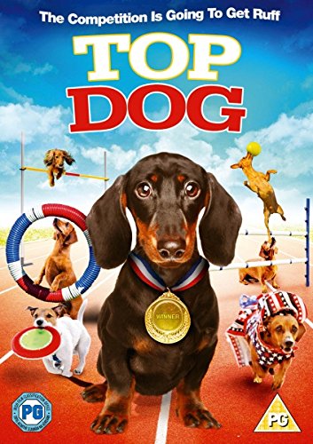 Top Dog" DVD cover featuring a dachshund with a winner’s medal and other dogs.