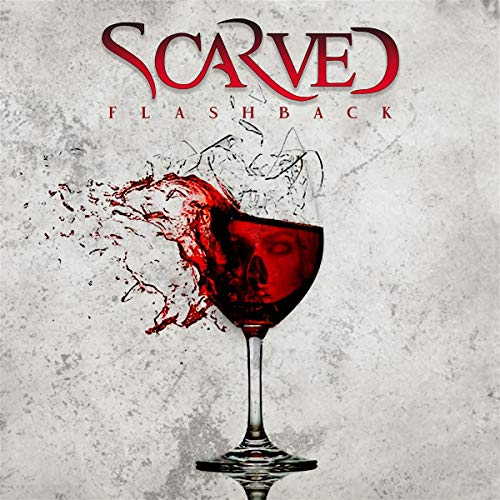 CD cover for Scarved’s “Flashback” featuring a wineglass and skull.