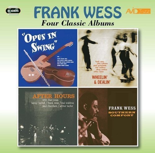 Frank Wess album cover featuring four album art panels with musicians.