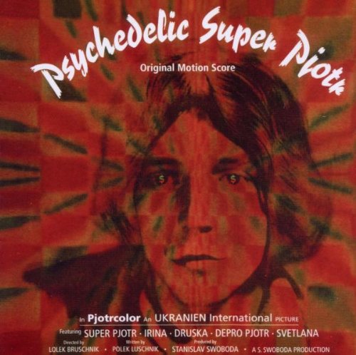 CD cover for "Psychedelic Super Piotr" featuring a portrait of a man.