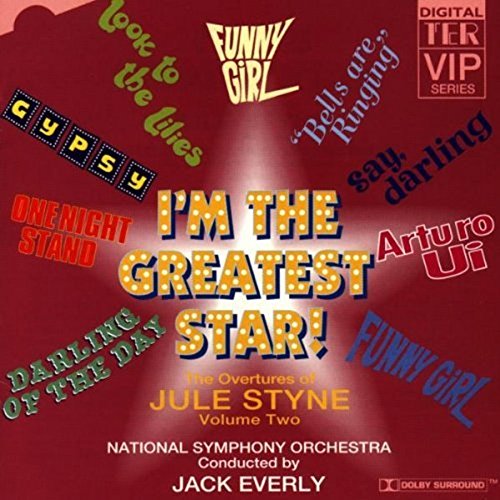CD cover for “I’m the Greatest Star!”, Jule Styne overtures compilation.