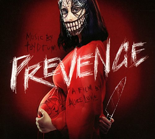 CD cover for "Prevenge" featuring a person in a frightening mask holding a knife.