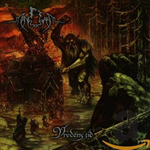 Dark fantasy album cover featuring a monstrous figure and a church.