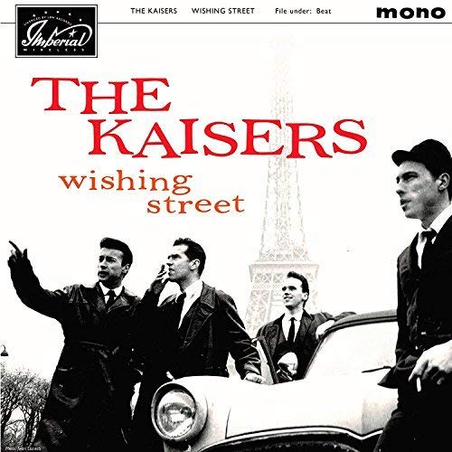 CD cover for The Kaisers’ “Wishing Street” featuring four men and the Eiffel Tower.