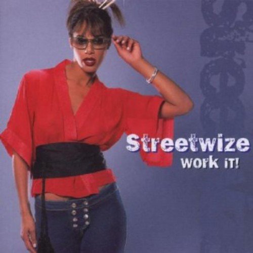 Album cover featuring a woman in red top and jeans against a purple background.