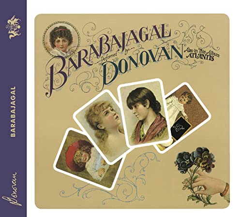 CD cover for "Barabajagal" by Donovan, featuring vintage portrait cards.