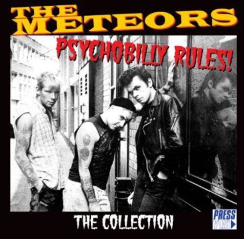 "CD cover with black and white image of three men and bold text."