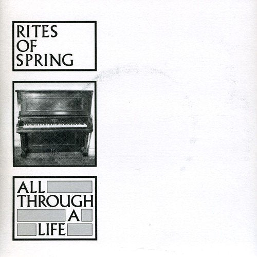 Record cover: black and white piano image with text "Rites Of Spring".