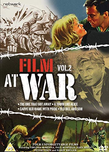 DVD cover for "Film At War 2" featuring war and romance imagery.