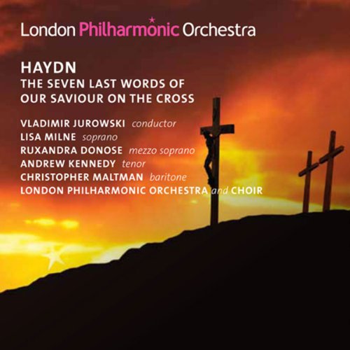 CD cover for Haydn’s “Seven Last Words” featuring a silhouetted crucifixion scene.