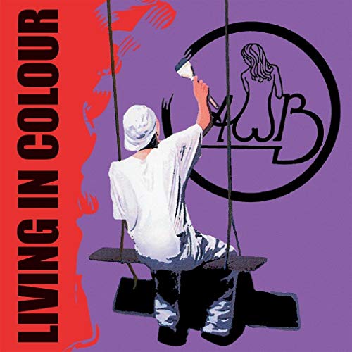 Album cover for Average White Bandās āLiving In Colourā with painted figure.