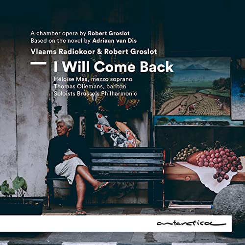 CD cover for “I Will Come Back” by Vlaams Radiokoor, featuring a woman seated.