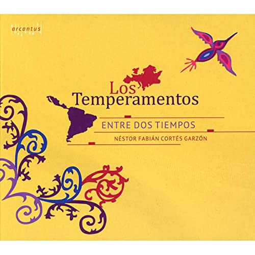 CD cover for “Los Temperamentos” with map illustration and bird.