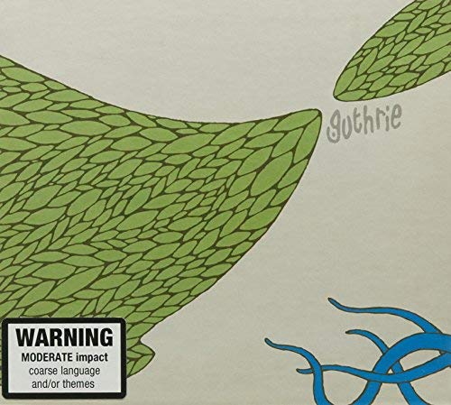 CD cover with abstract green leaf design and blue tendrils.