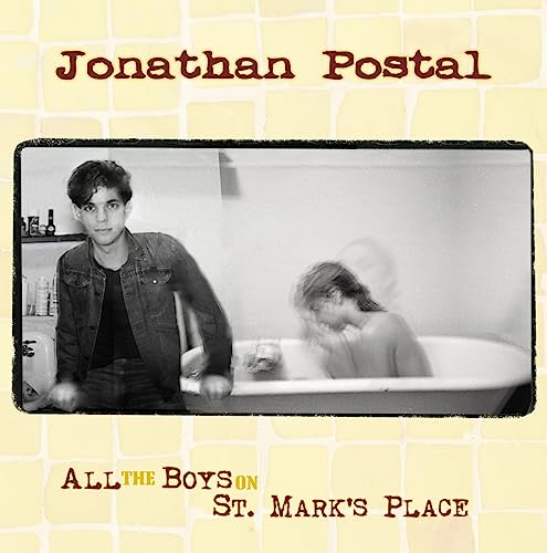 CD cover: black and white photo of two people, one in a bathtub.