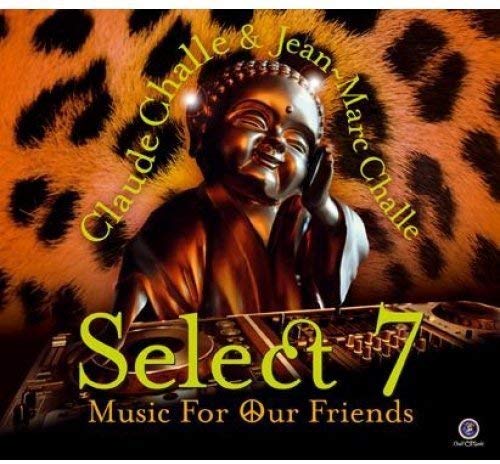 Album cover with a golden Buddha, leopard print, and DJ equipment.