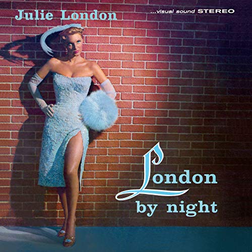 Album cover for Julie London’s “London By Night” featuring a woman in blue.