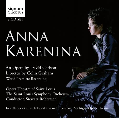 CD case featuring artwork related to Leo Tolstoy’s *Anna Karenina*.