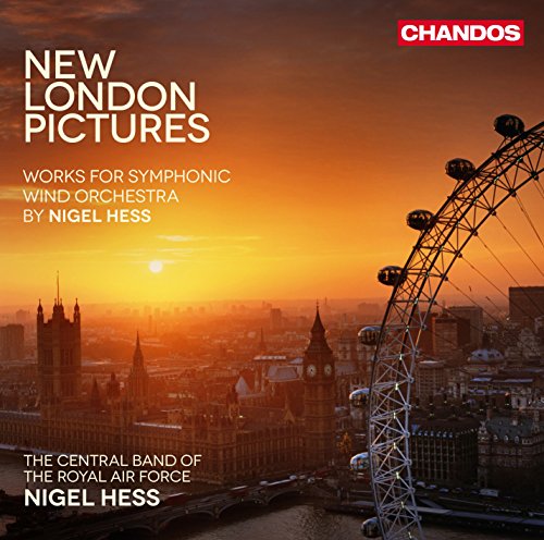 CD cover: London skyline at sunset with the London Eye and text.
