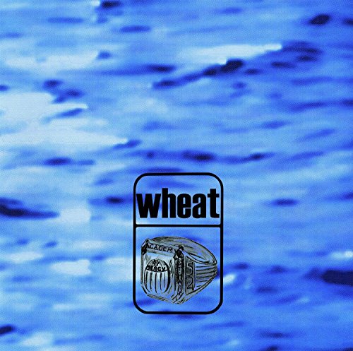 "Album cover with 'wheat' logo and ring illustration on blue, rippled background."