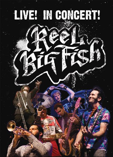 Reel Big Fish band performing live on stage, DVD cover.