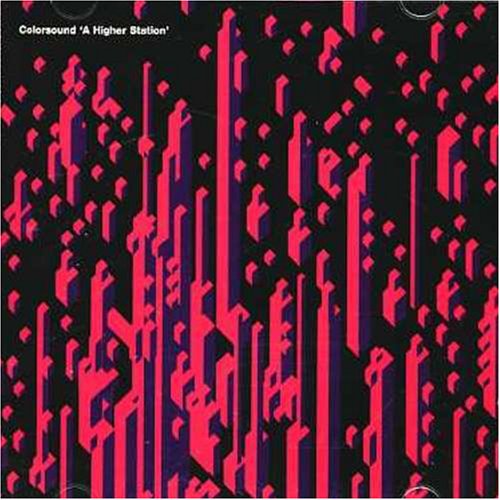 CD cover for Colorsoundâs âHigher Stationâ with abstract pink and purple lines.