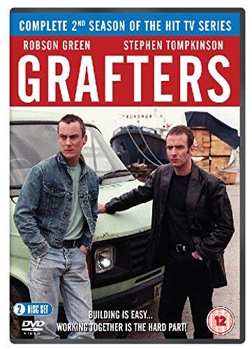 DVD cover for "Grafters: Series 2" featuring two men standing by a van.